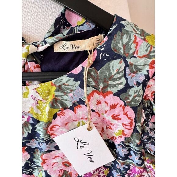 La’ Ven NWT Floral Mini Dress Size XSmall - Picture 6 of 13